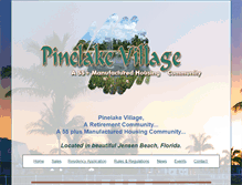 Tablet Screenshot of pinelakevillage.com